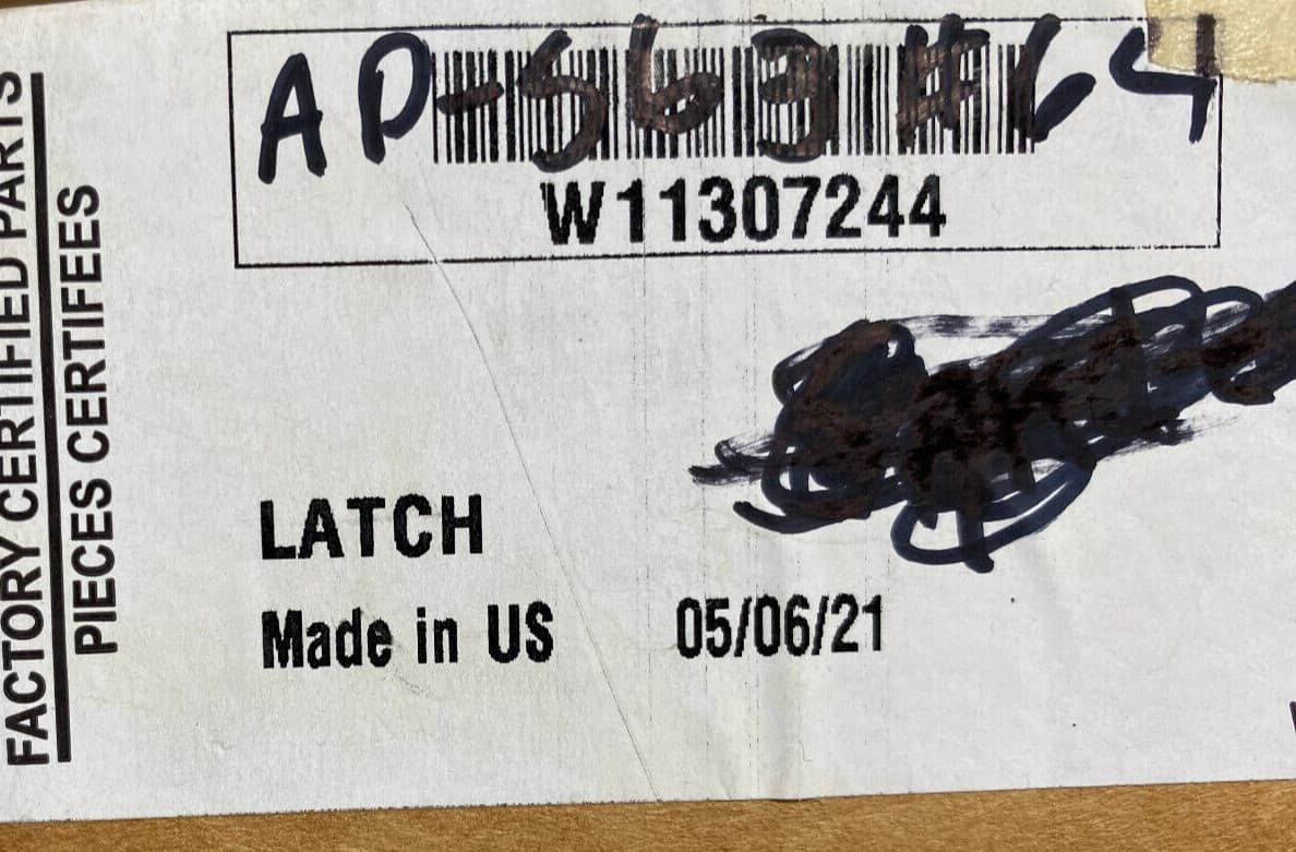 New Genuine Whirlpool Washer Lid Lock Assembly W11307244 — thumbnail 6