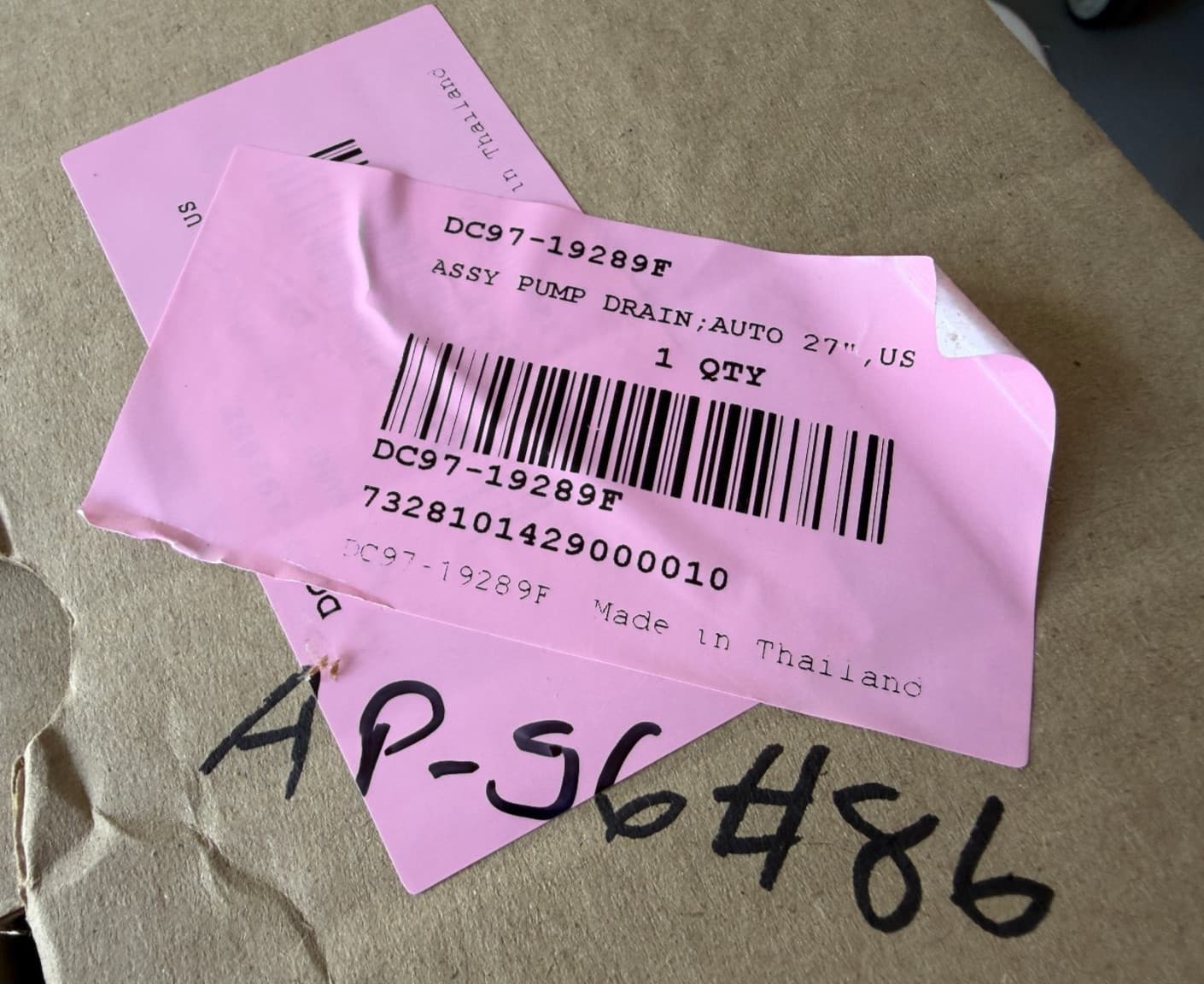 DC97-19289F Samsung  Washer Drain Pump Assembly  New OEM Genuine — thumbnail 3