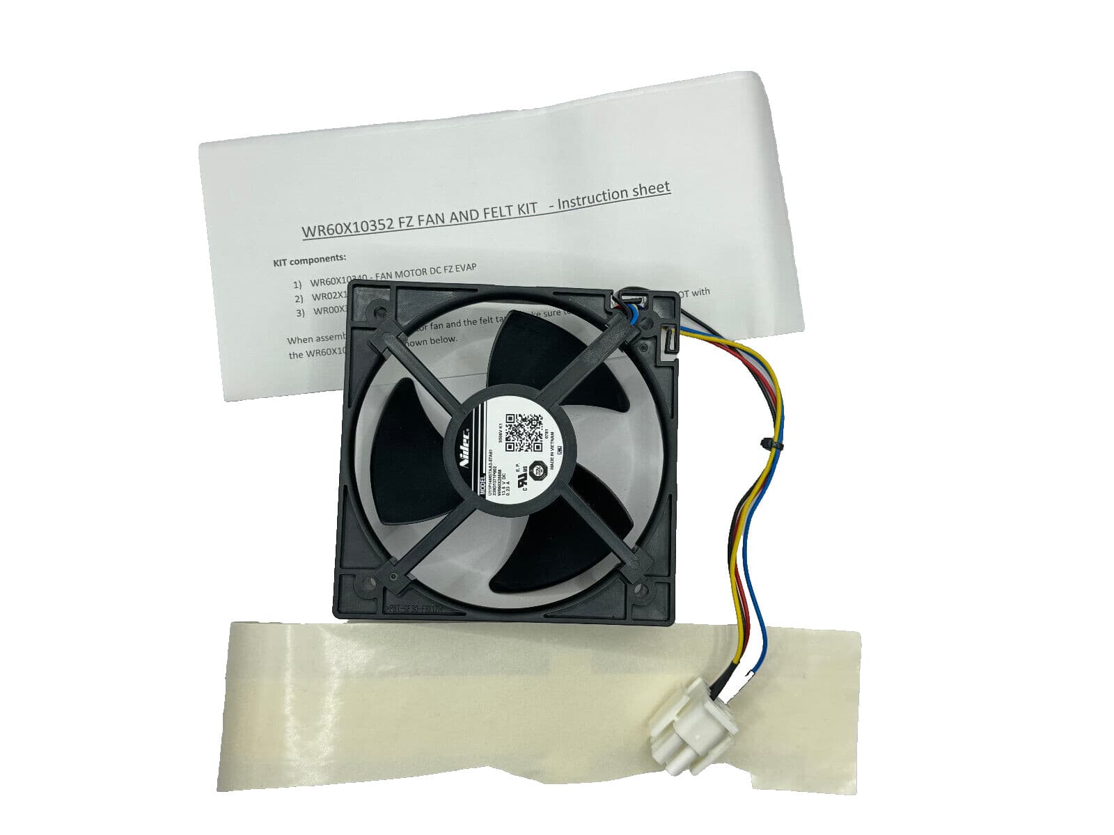 NEW  Genuine GE Refrigerator Evaporator Fan Motor WR60X10352