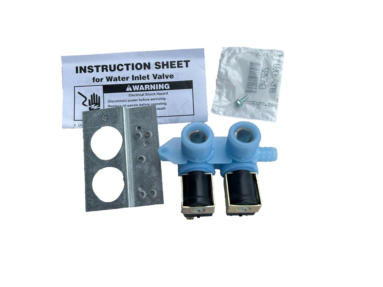 New Genuine  OEM Whirlpool Washer Water Inlet Valve 285805 — thumbnail 8
