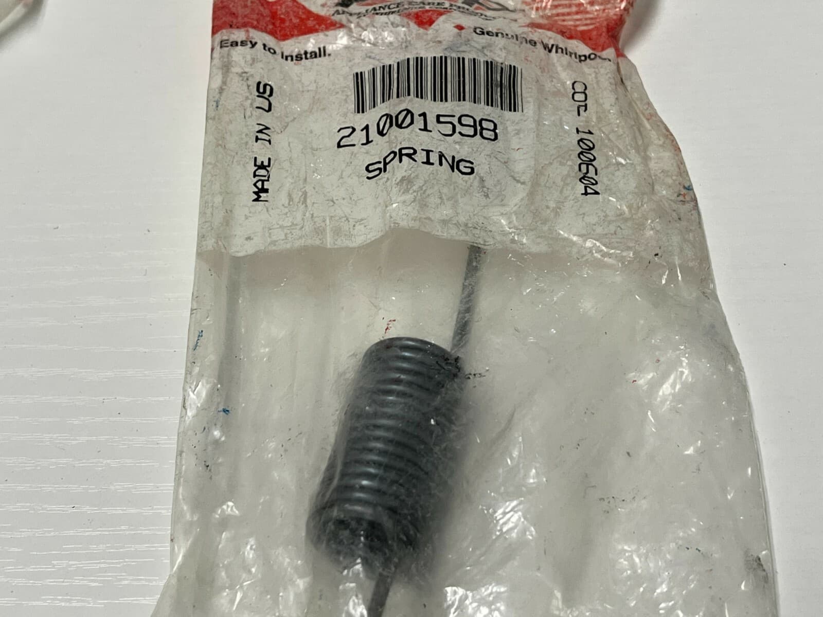 Genuine OEM Whirlpool Suspension Spring 3 Pack  21001598 — thumbnail 5