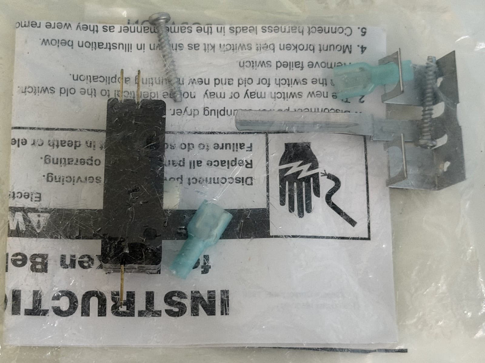 279782 Whirlpool  Dryer Belt Switch Kit OEM  New Genuine