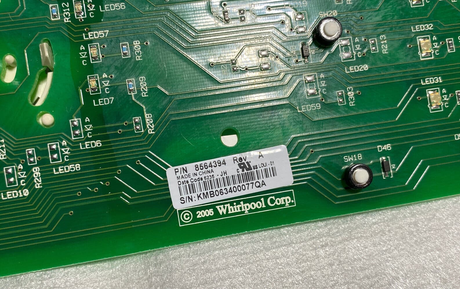 Genuine OEM Whirlpool Dryer Control Board 8564394 — thumbnail 2