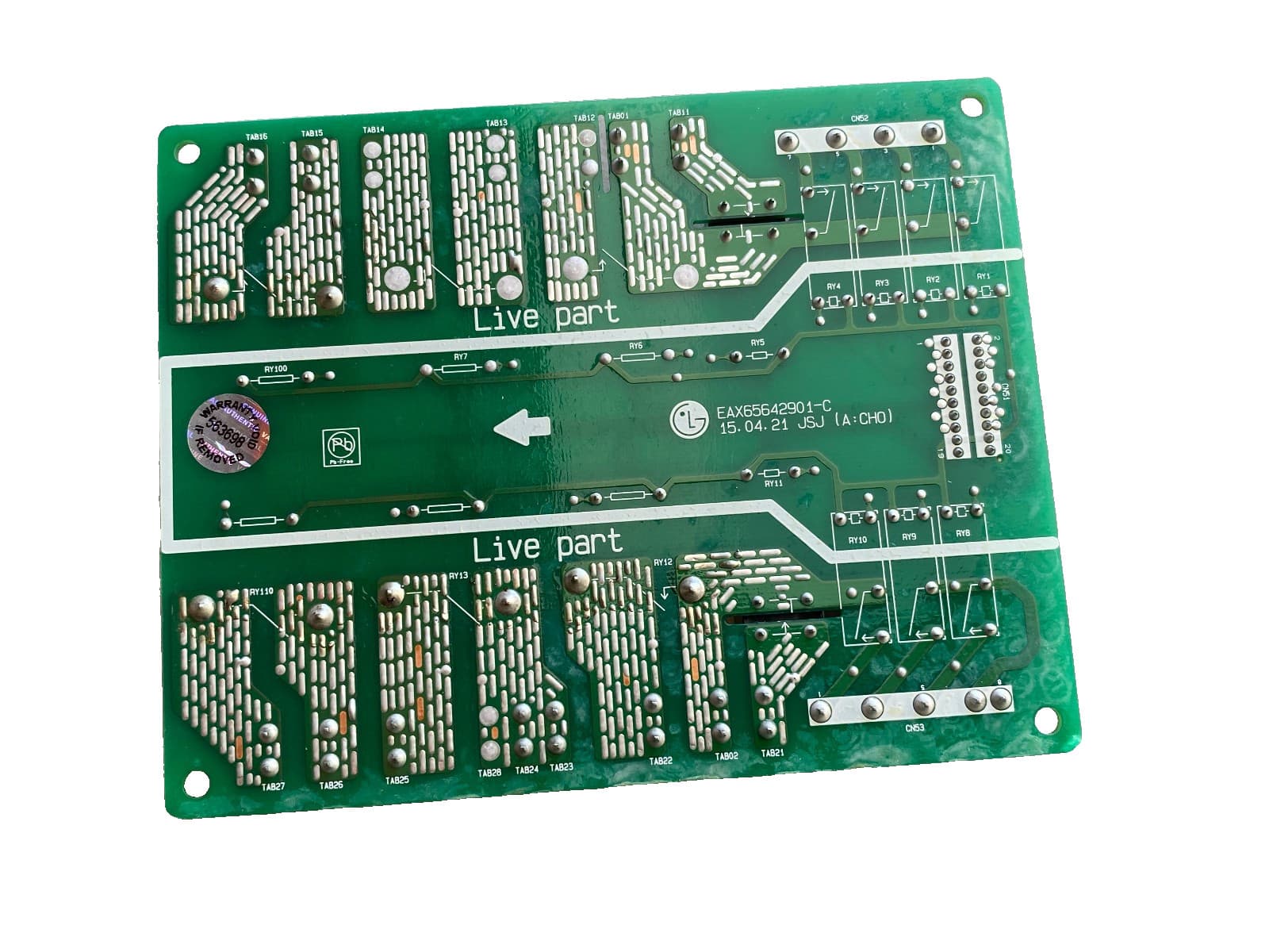 EBR80595402 OEM LG Range Control Board Assembly New Genuine — thumbnail 3