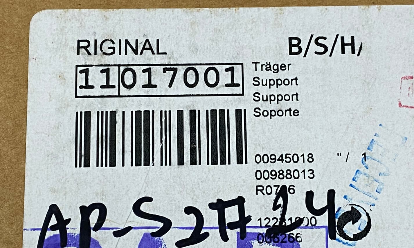 11017001 OEM Bosch Refrigerator Support Genuine — thumbnail 3