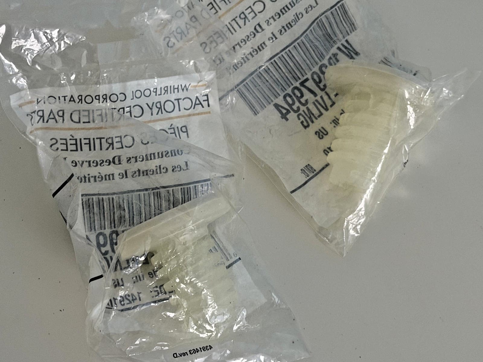 W10397994 Whirlpool Washer Leveling Leg  ( 2 PACK) OEM New Genuine
