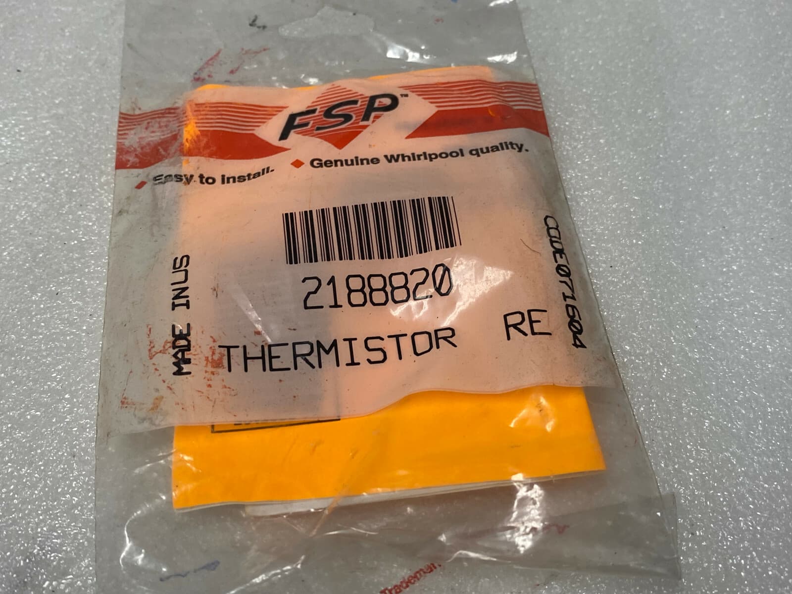 New Genuine OEM Whirlpool  Thermistor  2188820 — thumbnail 3