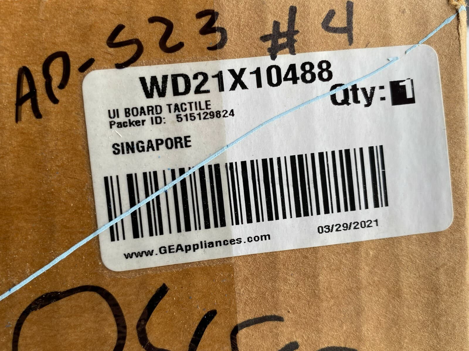 WD21X10488  OEM GE Dishwasher User Interface NEW Genuine — thumbnail 4