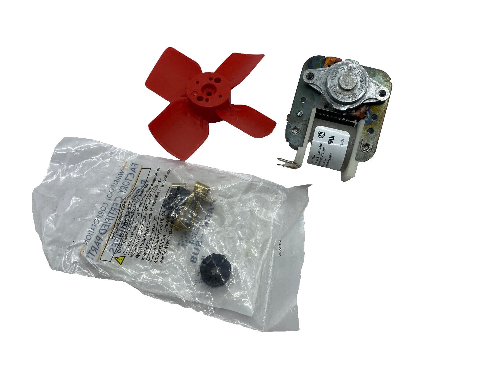 New Genuine OEM Whirlpool Refrigerator Evaporator Fan Motor Kit 482731 — thumbnail 2