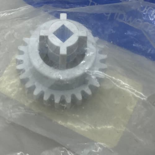 New Genuine OEM GE Refrigerator Lower Drawer Glide Gear (Left) WR02X13630 — thumbnail 2