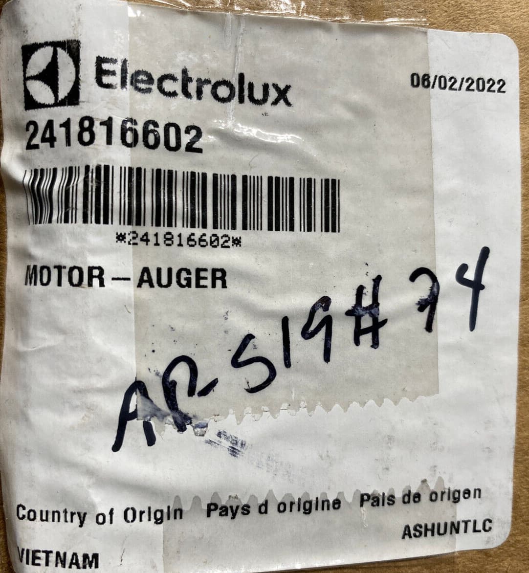New Genuine OEM Frigidaire  Refrigerator Auger Motor 241816602 — thumbnail 10