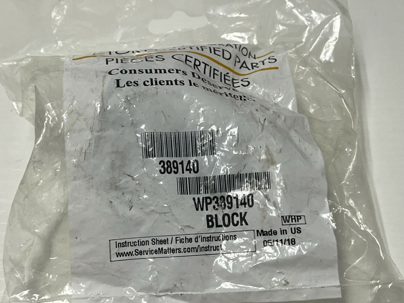 NEW Genuine OEM  Whirlpool Washer Drive Block 389140 — thumbnail 10