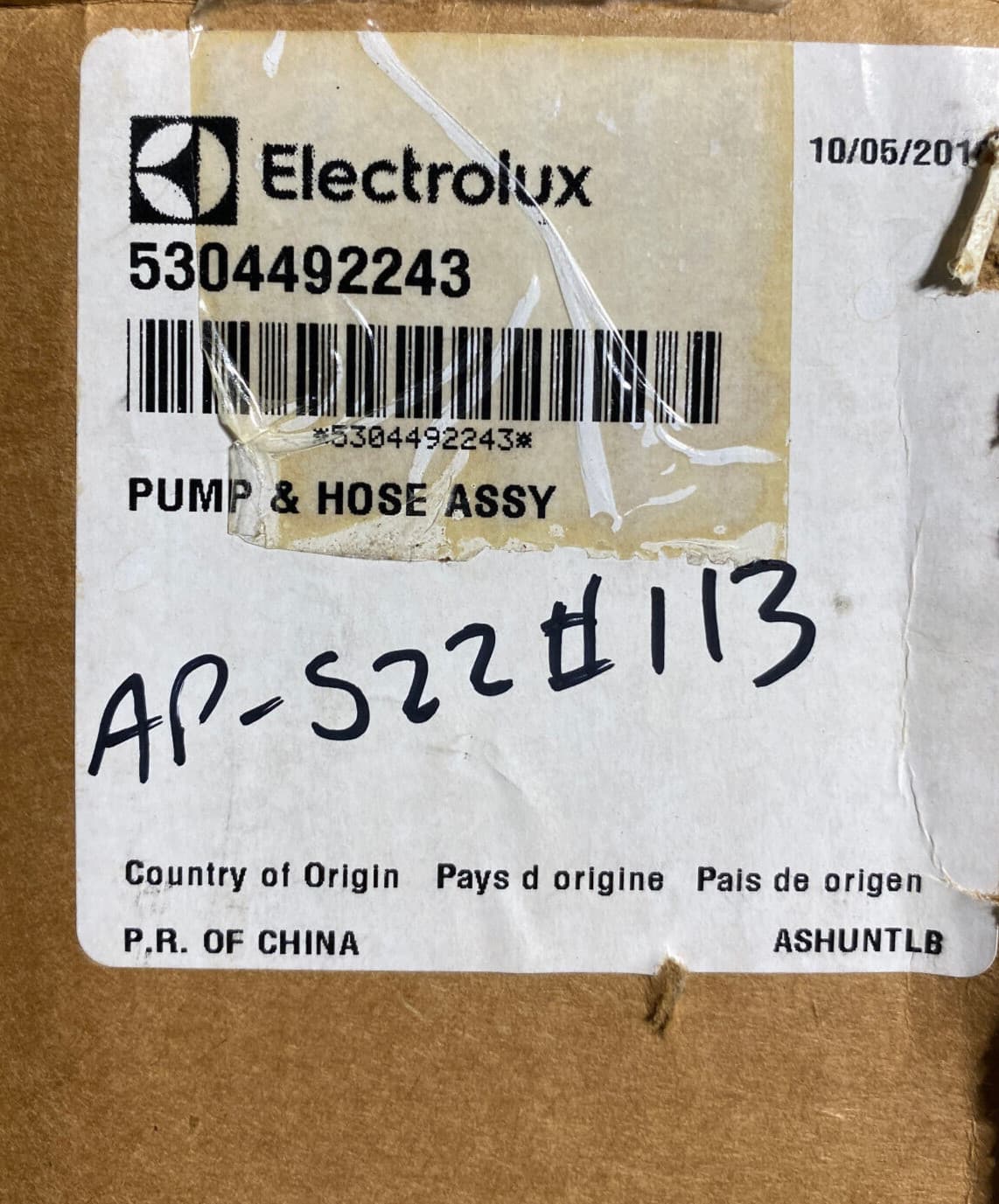 New Genuine OEM Frigidaire Washer Pump & Hose Assy 5304492243 — thumbnail 3