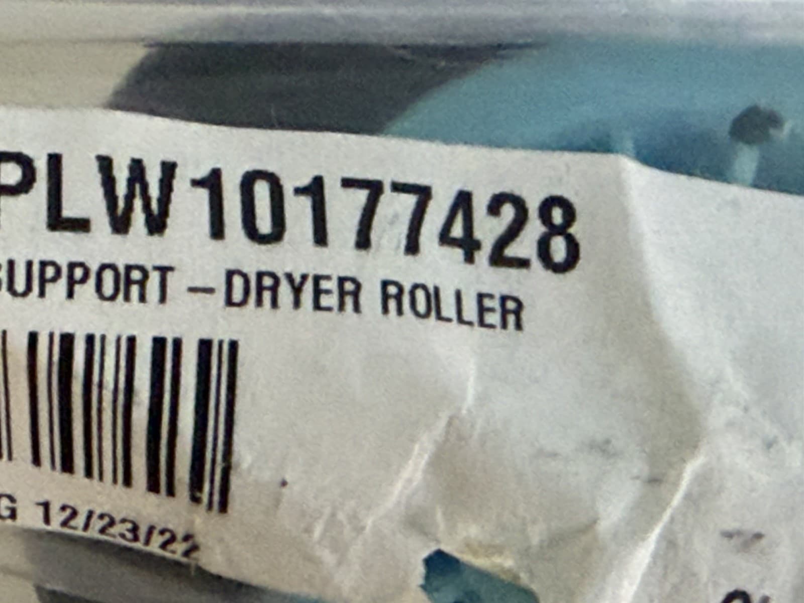 W10177428 Whirlpool Dryer Drum Support Roller  New — thumbnail 3