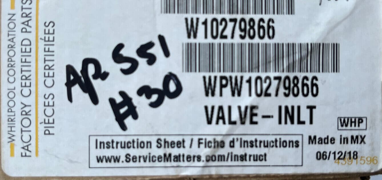 New Genuine Whirlpool Refrigerator Water Inlet Valve WPW10279866 W10279866 — thumbnail 5