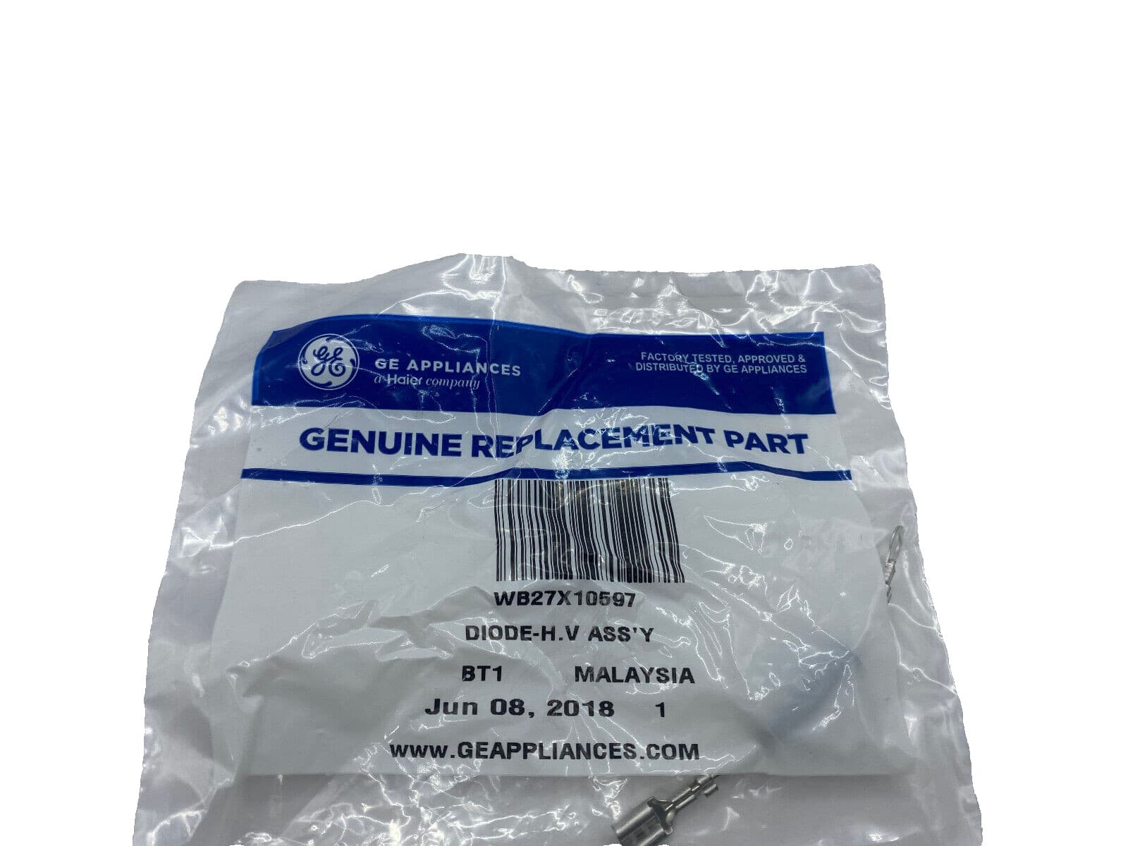 New Genuine OEM  GE Microwave High Voltage Diode WB27X10597 — thumbnail 3