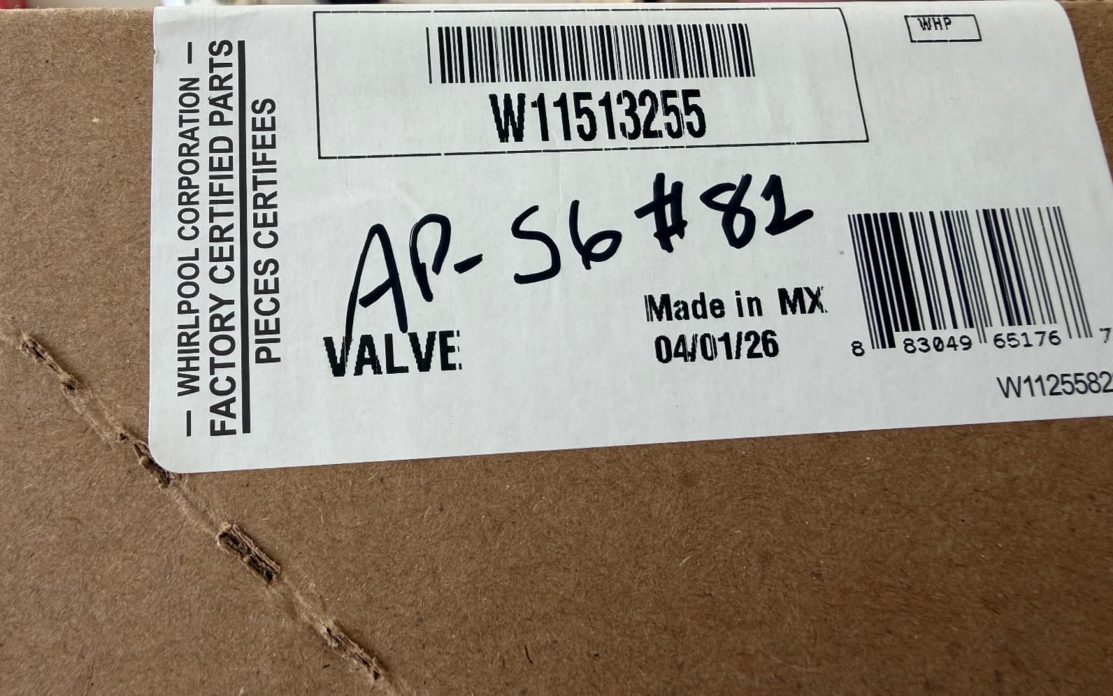 W11513255 Whirlpool  Washer Water Inlet Valve  New OEM Genuine — thumbnail 4