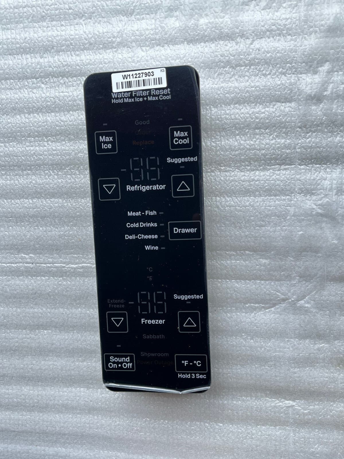 New Genuine OEM  Whirlpool Refrigerator Interface Touchpad Panel-Ui W11330486 — thumbnail 2